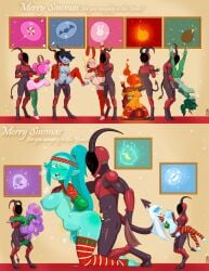 adventure_time bondage christmas cum cum_in_pussy fionna_the_human_girl flame_princess gmil huntress_wizard lumpy_space_princess marceline princess_bubblegum thighhighs