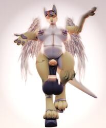 3d_(artwork) absurd_res anthro ball_stretcher balls big_balls big_breasts blender_(artwork) blender_cycles_(artwork) breasts chastity_cage chastity_device digital_media_(artwork) eyewear feathered_wings feathers flat_chastity_cage genitals gold_(metal) gold_chastity_cage gold_chastity_device gynomorph haolde hi_res huge_balls huge_breasts intersex isara mamagen nipple_piercing nipples piercing pregnant pregnant_gynomorph pregnant_intersex solo sunglasses wings