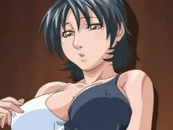 00s 1girls 2001 2006 animated anime_screenshot bible_black bible_black_only bouncing_breasts breasts breathing_(animated) covered_erect_nipples female female_focus groping groping_breast highleg highleg_panties large_breasts minase_yukiko no_bra open_fly panties pinching_nipple pussy_juice short_shorts shorts solo tagme thong unbuttoned underwear unzipped walking white_panties
