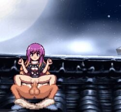 byakuren_hijiri gif gradient_hair happy happy_female happy_sex human human_only kung_fu_man m.u.g.e.n pixel_art purple_hair straight straight_sex touhou touhou_project vagina vaginal_penetration vaginal_sex
