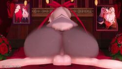 3d alastor_(hazbin_hotel) big_ass big_breasts charlie_morningstar_(hazbin_hotel) cowgirl_position cum_inside demon demon_girl futa_on_female futanari grey_body hazbin_hotel hellicava lehornysfx lovemilliesm lucifer_morningstar_(hazbin_hotel) penis plap somber_sfx sound sound_effects squishsuccubus tagme vaggie_(hazbin_hotel) vaginal_penetration video voice_acted white_body
