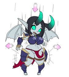 1girls 2017 armor ass ass_expansion ass_growth bottomless_skirt breast_expansion breast_growth breasts cameltoe chibi chubby claws cleft_of_venus curved_horns demon demon_horns demon_wings dreadlord_jaina fangs female female_only glowing_eyes green_eyes green_sclera heroes_of_the_storm hooves horn horns huge_ass humanoid ineffective_loincloth jaina_proudmoore large_breasts lewdreaper loincloth membranous_wings nathrezim neoteny no_panties open_mouth pauldrons pointy_ears puffy_pussy pussy shortstack shrinking simple_background skirt skirt_lift solo standing subtle_pussy surprised thick_thighs thigh_gap transformation vambraces warcraft white_background wide_hips wings world_of_warcraft