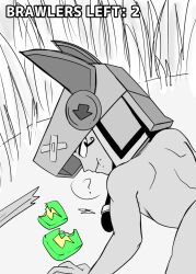 ass box brawl_stars chewing confused eating eyes femboy finx_(brawl_stars) grass naked sketch supercell