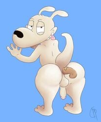 anal anal_sex anthro ass balls cockpeepee looking_back male mammal marsupial nickelodeon nude penetration penis presenting rocko rocko's_modern_life sex wallaby yaoi