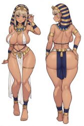 ass breasts egyptian egyptian_female multiple_angles pharaoh tanned
