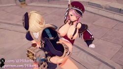 1boy 1girls big_ass big_breasts big_nipples big_penis breasts_out charlotte_(genshin_impact) cum freminet_(genshin_impact) genshin_impact hikar61 hongcha03 koikatsu light-skinned_female moaning moaning_female moaning_in_pleasure naked naked_female nipples_exposed penis sex tagme video voluptuous voluptuous_body voluptuous_female