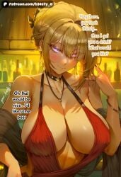 1girl 1girls ai_generated b34sty_0 bar big_boobies big_boobs big_breasts big_tits big_titties black_collar blond_hair blush boobs braid braids breasts breasts_bigger_than_head collar cowl_neck dress evelyn_chevalier eyes hair hand_on_hair indoors large_boobies large_boobs large_breasts large_tits large_titties looking_at_viewer necklace patreon purple_eyes red_dress short_hair smile standing staring_at_viewer tied_up tits watermark zenless_zone_zero