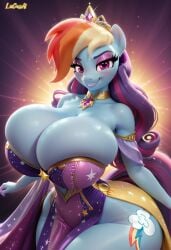 1girls abstract_background ai_generated anthro anthro_female anthro_focus anthro_only ass big_breasts breasts cleavage curvaceous curvy curvy_female curvy_figure dress friendship_is_magic hourglass_figure looking_at_viewer lucasai massive_breasts my_little_pony rainbow_dash_(mlp) smirking solo solo_female solo_focus standing thick_thighs voluptuous voluptuous_body voluptuous_female wide_hips
