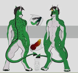 animal_genitalia anthro ass canine erection jaggedkat looking_at_viewer male mammal model_sheet muscular muscular_male nude pecon penis sheath smooshkin solo veilhound