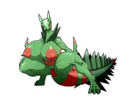 1girls 3_toes absurd_res alpha_channel areolae belly ber00 big_breasts big_feet big_nipples big_tail breasts chubby claws dragon eyelashes feet female female_only green_pussy green_skin hand_on_leg hi_res holding huge_ass huge_breasts leg_grab mega_evolution mega_sceptile muscular muscular_female nintendo nipples nude pokémon_(species) pokemon pokemon_(species) pokemon_rse pussy red_skin scalie sceptile simple_background solo spread_legs squatting tail thick_thighs transparent_background video_games wide_hips yellow_eyes