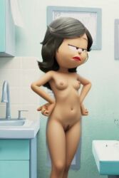 ai_generated black_hair columbia_pictures garfield_(series) liz_wilson naked naked_female nude nude_female nurse paws,_inc. r34photoedit69 red_lipstick solo sony the_garfield_movie_(2024)