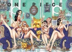 6girls animal boa_hancock ecchiroyoda female female_focus female_only hancock multiple_girls nami nami_(one_piece) nico_robin one_piece post-timeskip reiju scary tashigi third-party_edit uta vinsmoke_reiju