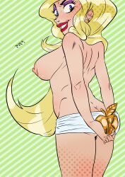 big_ass big_booty big_breasts big_butt blonde_hair blonde_hair_female eris_(billy_and_mandy) pin_up red_lips ta_da the_grim_adventures_of_billy_and_mandy white_skin