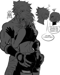 0_naiko_0 aqua_(kingdom_hearts) ass blue_eyes couple grabbing grabbing_ass kingdom_hearts kingdom_hearts_iii sketch sora sora_(kingdom_hearts)