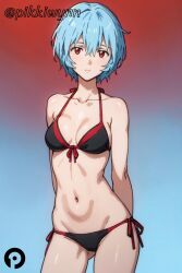 rei ayanami from neon genesis evangelion by pikkiwynn