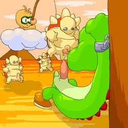 argon_vile desert lakitu mario_(series) nintendo spiny straight_hair super_mario_bros. yoshi