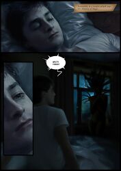 1boy 1girls bedroom dark_room demon english_text harry_james_potter harry_potter night ninjartist tagme