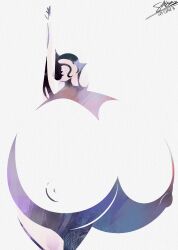 1girls artist_signature breasts hyper_breasts minimalist nipples sparks_spectrum