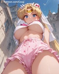 ai_generated bishoujo_senshi_sailor_moon clothing cougwe medium_breasts sailor_moon shorts stable_diffusion usagi_tsukino