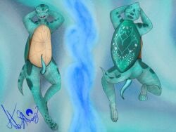 alternate_version_at_source anatomically_correct anatomically_correct_genitalia animal_genitalia anthro cheloniid cloaca cloacal_penis complex_body_markings fledgedragonfox genitals green_sea_turtle hi_res johno_thunder_(johny_thunder) looking_at_viewer male male_only reptile scales scalie sea_turtle smile smiling_at_viewer solo turtle