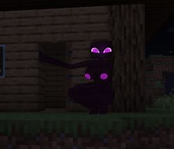 big_breasts enderman enderwoman minecraft purple_skin rule_63 supernaturals vanilla