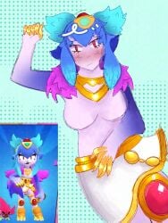 anime anime_style brawl_stars breasts breasts harpy_melodie_(brawl_stars) melodie_(brawl_stars)