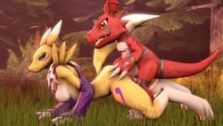 3d animal_genitalia animal_penis animated anthro balls black_sclera blue_eyes breasts canine canine_penis clothing devilscry digimon dinosaur doggy_style duo erection female fur guilmon male mammal mp4 no_sound nude open_mouth penetration penis pussy renamon reptile scalie sex shorter_than_10_seconds source_filmmaker tail vaginal_penetration video white_balls white_fur yellow_fur