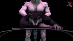 10s 2018 3d anal animated anthro black_fur blue_eyes canine cum from_behind_(disambiguation) fur male mammal nocturnalfuzz on_chest open_mouth penis source_filmmaker white_fur wolf yaoi