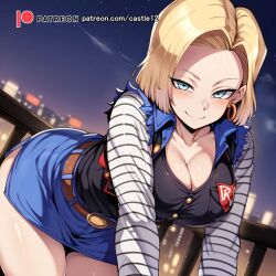 android 18 from dragon ball by castle12