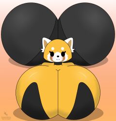 1girls 2024 aggressive_retsuko aggretsuko anthro ass ass_bigger_than_head big_ass big_breasts blush breasts breasts_bigger_than_head bubble_butt costume dropedartist enormous_ass enormous_breasts female female_only furry furry_female furry_only huge_ass huge_breasts looking_at_viewer lying lying_down lying_on_stomach retsuko sanrio self_upload smile solo solo_female yellow_fur