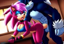 ai_generated ass blue_body breasts green_eyes incest incest_(lore) magenta_fur male/female pink_hair sex sonia_the_hedgehog sonic_(series) sonic_the_hedgehog sonic_the_hedgehog_(series) sonic_the_werehog sonic_underground sonic_unleashed straight veiny_penis