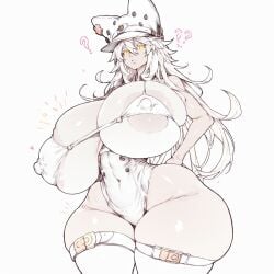 1girls 2d 2d_(artwork) ai_generated big_ass big_breasts big_butt bimbo dark_skin female female_focus female_only guilty_gear guilty_gear_strive hourglass_figure huge_ass huge_breasts huge_butt huge_cock human humanoid ramlethal_valentine thick thick_ass thick_legs thick_thighs thigh_highs thighhighs thighs voluptuous waifuscorner white_hair