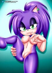 1girls anthro bbmbbf blush breasts diamond_level female female_only looking_at_viewer mobian_(species) mobius_unleashed nipples nude original_character palcomix pietros_secret_club pussy sega solo sonic_(series) sonic_fan_characters sonic_oc sonic_the_hedgehog_(series)