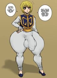 1boy 1femboy 2024 big_penis blonde_hair bulge clueless erection_under_clothes femboy hung_femboy hunter_x_hunter hyper_balls hyper_hips jay-marvel kurapika large_penis male male_only oblivious sketch small_waist solo_male tagme tight_pants wide_hips