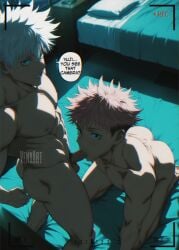 ai_generated gay gojo_satoru hentai itadori_yuuji jujutsu_kaisen satoru_gojo venxart yaoi