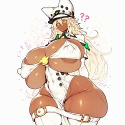 1girls 2d 2d_(artwork) ai_generated big_ass big_breasts big_butt bimbo dark_skin female female_focus female_only guilty_gear guilty_gear_strive hourglass_figure huge_ass huge_breasts huge_butt huge_cock human humanoid ramlethal_valentine thick thick_ass thick_legs thick_thighs thigh_highs thighhighs thighs voluptuous waifuscorner white_hair