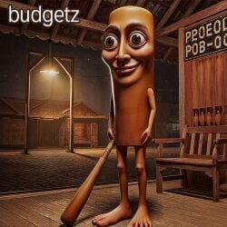 ai_generated baseball_bat english_text eyelashes feet female female_focus female_only femboy fur furry futanari gameoverse kit_(gameoverse) not_porn repost tung_tung_tung_sahur wood wood_wall