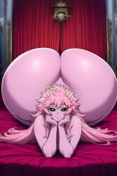 1girls ai_generated ashido_mina ass bedroom big_ass big_butt female_only gigantic_ass goldencum34 huge_ass hyper_ass hyper_butt large_ass long_hair looking_at_viewer massive_ass massive_butt mina_ashido my_hero_academia naked naked_female nude nude_female on_bed pink_body pink_hair pink_skin thick_thighs wide_hips