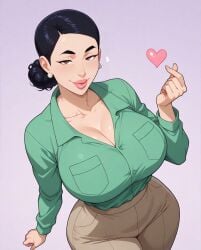 1girls ai_generated ass big_breasts bimbo black_hair breasts debbie_grayson female female_only hourglass_figure huge_breasts invincible invincible_(comics) invincible_(tv_series) mature_female milf missmtf solo solo_female tagme thick_thighs venus_body voluptuous voluptuous_female white_female wide_hips