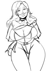 1girls big_breasts boob_window boobs boobs_focus breasts cape cleavage cleavage_cutout dc dc_comics female female_kryptonian female_only gloves hips hips_focus huge_breasts kara_zor-l karen_starr kryptonian large_breasts leotard missfaves pin_up power_girl power_girl_cosplay_pose_(missfaves) smile superman_(series) thick_thighs thighs monochrome sexyradish_art long_hair sketch