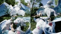 16:9 2026 3d_(artwork) 4k absurd_res blender_(artwork) blender_cycles_(artwork) bodily_fluids breasts comic dangling digital_media_(artwork) dragon duo extreme_size_difference female feral forest fur furred_dragon furred_scalie genitals grass hakhop hi_res human human_prey imminent_vore invalid_tag larger_female larger_feral licking licking_lips lifting_another light lying male male/female mammal mouth_shot mythological_creature mythological_scalie mythology nude open_mouth pal_(species) palworld plant pocketpair quivern saliva scalie sitting size_difference smaller_human smaller_male sunlight teeth tongue tongue_out tree vore vulva widescreen