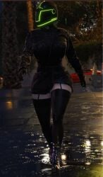 2022 peteypelly raining female_only femsub cropped edited_screencap leather_coat masked_female helmet_girl mature_woman bbw fishnet_stockings fishnet_legwear black_fishnet_stockings black_fishnet_legwear high_heels wide_hips grand_theft_auto_online grand_theft_auto gta_online_female_character rockstar_editor 3d 3dcg game_cg filtered filter high_quality absurd_resolution absurd_res absurdres high_resolution highres uninterested_female emotionless