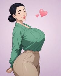 1girls ai_generated ass big_breasts bimbo black_hair breasts debbie_grayson female female_only hourglass_figure huge_breasts invincible invincible_(comics) invincible_(tv_series) mature_female milf missmtf solo solo_female tagme thick_thighs venus_body voluptuous voluptuous_female white_female wide_hips