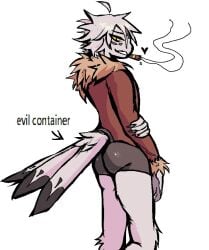 brinep00l evil_container furry nikita_(brinep00l) owl snowy_owl twink