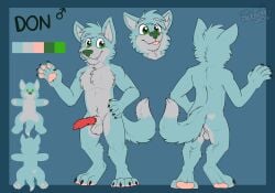 2026 animal_genitalia animal_penis anthro backsack balls blep blue_body blue_ears blue_fur blue_hair blue_tail canid canine canine_genitalia canine_penis canis chibi claws cute_fangs dipstick_tail donovan_dmc erection eyebrows fangs fur gaokun gender_symbol genitals green_nose grey_balls grey_body grey_eyebrows grey_fur grey_sheath grey_tail hair headshot_portrait heart_(marking) hi_res knot looking_at_viewer male male_symbol mammal markings model_sheet monotone_hair multicolored_body multicolored_fur multicolored_tail pawpads paws penis pink_pawpads portrait sheath solo symbol tail tail_markings teeth toe_claws tongue tongue_out watermark wolf