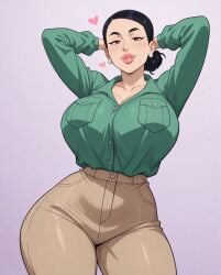 1girls ai_generated ass big_breasts bimbo black_hair breasts debbie_grayson female female_only hourglass_figure huge_breasts invincible invincible_(comics) invincible_(tv_series) mature_female milf missmtf solo solo_female tagme thick_thighs venus_body voluptuous voluptuous_female white_female wide_hips