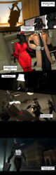 3d_(artwork) 5_fingers absurd_res accessory anthro anthro_on_anthro assault_rifle bathroom black_body black_fur black_hair bottomwear bovid bovine breasts briefcase bulletproof_vest canid canine canis cattle cellphone clothed clothed_anthro clothed_female clothing coat comic cowgirl_position dialogue digital_media_(artwork) dress electronics english_text eyewear felid female fingers from_front_position fur group gun hair handgun hi_res horn humanoid_hands jacket male male/female mammal mercedes_(petruz) mirror mirror_reflection morning narration necktie night nude nude_anthro nude_female on_bottom on_top pantherine panties pants petruz phone ranged_weapon reflection revolver rifle sex shirt smartphone source_filmmaker_(artwork) sunglasses tank_top text text_box tiger topwear towel towel_only underwear waking_up weapon white_body white_fur wolf