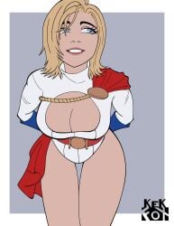 1girls big_breasts blonde_hair blue_eyes blue_gloves boob_window boobs boobs_focus breasts cape cleavage cleavage_cutout cosplay dc dc_comics earrings exclamation_point female female_only gloves hips hips_focus huge_breasts kara_zor-l karen_starr kekfox20 large_breasts leotard medium_hair missfaves pin_up power_girl power_girl_(cosplay) power_girl_cosplay_pose_(missfaves) real_person red_cape smile solo solo_female superman_(series) thick_thighs thighs white_leotard