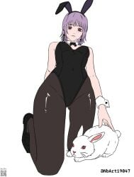 1girls 2d 2d_(artwork) 2d_artwork arm_behind_back ass_visible_through_thighs belly_button black_bowtie black_bunny_ears black_bunnysuit black_footwear black_hairband black_high_heels black_leotard black_shoes black_topwear blank_expression blank_eyes blank_stare bored bored_expression bowtie breasts breasts_apart brown_legwear brown_pantyhose brown_tights bunny_costume bunny_ears bunnygirl bunnygirl_outfit bunnysuit calves chainsaw_man collar curvaceous curvaceous_body curvaceous_female curvaceous_figure curvaceous_hips curvy curvy_body curvy_female curvy_figure curvy_hips death_devil_(chainsaw_man) digital digital_art digital_drawing digital_drawing_(artwork) digital_media digital_media_(artwork) drawing earrings emotionless eyebrows_visible_through_hair female female_focus female_only fingers footwear full_body groin hand_behind_back high_heels high_resolution highres hourglass_figure inframammary_fold inguinal_crease inguinal_ligament kneeling kneeling_female knees lean_figure legs legwear leotard looking_at_viewer looking_down looking_down_at_viewer medium_hair mole mole_on_body mole_on_cheek mole_on_face mole_under_each_eye mole_under_eye mole_under_eyes mole_under_mouth narrow_waist navel nbart19047 neutral_expression pantyhose petite petite_body petite_breasts petite_female petite_girl petite_tits purple-haired_female purple_hair rabbit red-eyed_female red_eyes ring_eyes ringed_eyes shoes shoulders simple_background slender_body slender_waist slim_female slim_waist small_boobs small_breasts small_tits solo thigh_gap thighs tights tiny_breasts topwear underboob white_background white_collar white_wrist_cuffs wide_hips wrist_cuffs