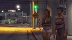 3d 3d_(artwork) 3dcg 3girls alternate_outfit beautiful_woman beautiful_women belted_shorts beltshorts black-haired_female blurred_background booty_shorts brown-haired_female cleavage denim_shorts disinterested emotionless emotionless_female expressionless female_only femsub filtered game_cg grand_theft_auto grand_theft_auto_online grand_theft_auto_v gta_prostitute high_quality huge_breasts imminent_sex jean_shorts leaning_to_the_side long-haired_female los_santos low_resolution lowres mature_woman mature_women pantyhose prostitutes prostitution remyras rockstar_editor rockstar_games see-through_pantyhose short-haired_female thong uncaring uncaring_female uninterested uninterested_female unnamed_characters white_bra whore whores
